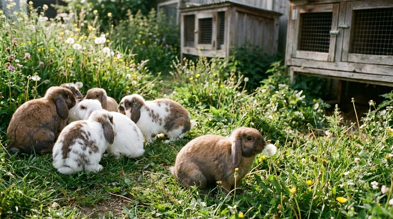 7. Holland Lop Rabbits
