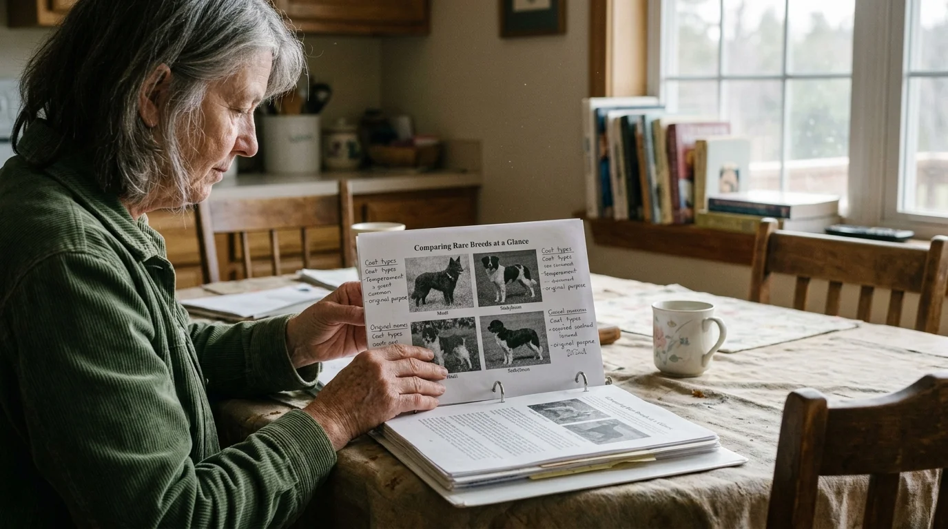 Editorial photograph illustrating: Comparing Rare Breeds at a Glance