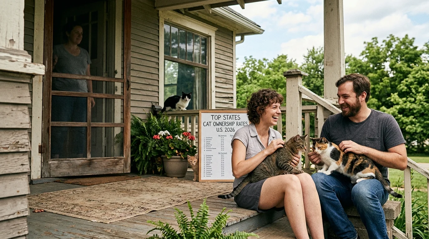 Top States for Cat Ownership Rates U.S. 2026
