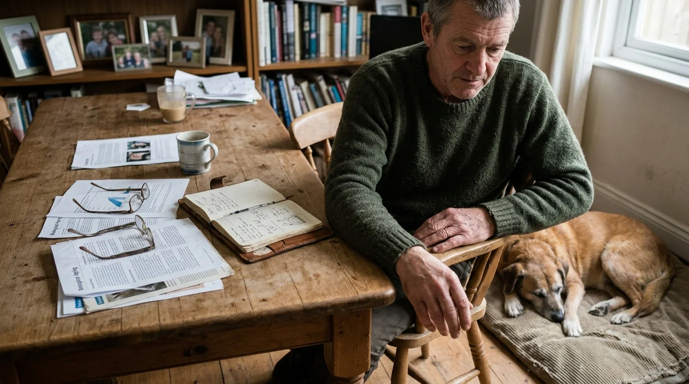 Editorial photograph illustrating: Understanding Biological vs. Chronological Aging in Dogs