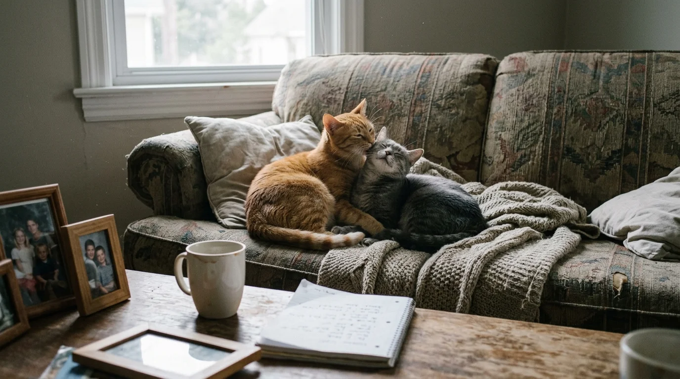 Editorial photograph illustrating: Understanding Feline Social Dynamics: Tolerance vs. True Bonding